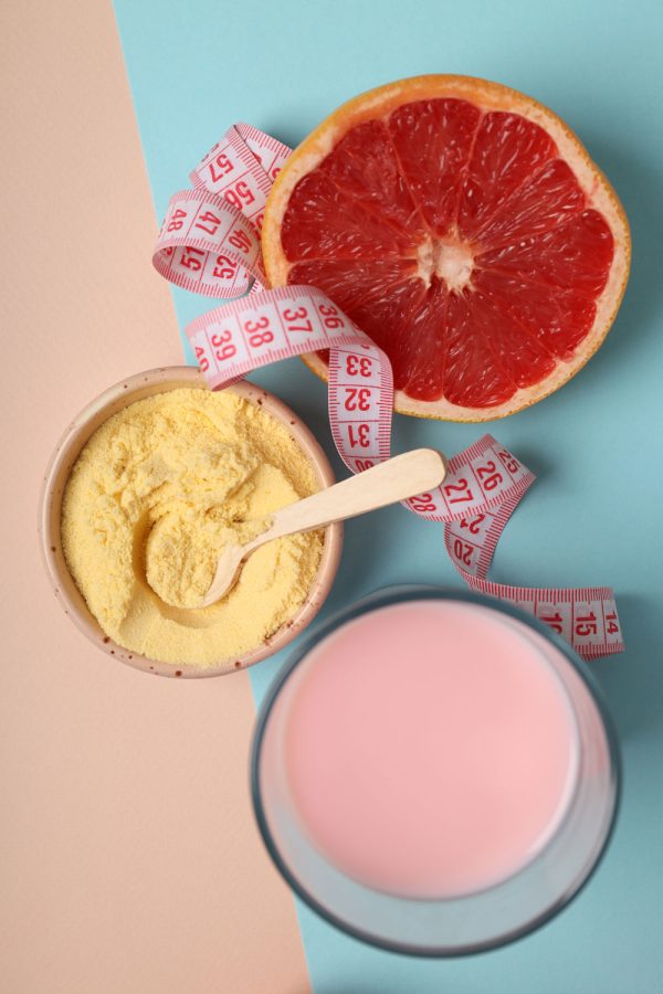 concept-sports-nutrition-two-tone-background concept-sports-nutrition-two-tone-background